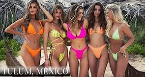 Wild Set Free Bikini Models' Aventures and VLOG in Tulum, Mexico / 4K