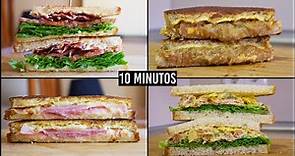 4 sandwiches fáciles, rápidos y deliciosos