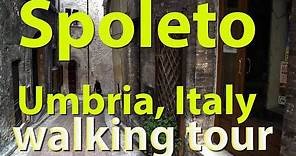 Spoleto, Umbria, Italy, walking tour of Upper Town