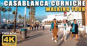 CASABLANCA - AIN DIAB walking tour - Casablanca Morocco 4K UHD