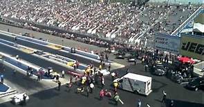 NHRA Accident! Crewmember ran over by Top Fuel Dragster