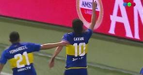 Gol de Cavani tras un jugadón de Merentiel para el 1 a 0 de Boca vs. Palmeiras - Libertadores 2023