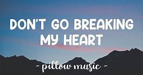 Don't Go Breaking My Heart - Backstreet Boys (Lyrics) 🎵
