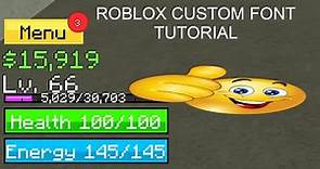 How to apply custom font in Roblox (any game!!)