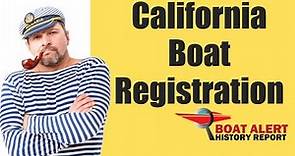 California Boat Registration Basics