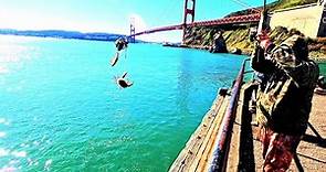 Baker Beach Crabbing and Fishing – Golden Gate Bridge San Francisco 4K