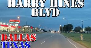 Harry Hines Blvd - Dallas - Texas - 4K Sunset Street Drive