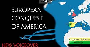 European conquest of America - Summary on a Map