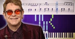 Elton John - Don't Let The Sun Go Down On Me - Piano Tutorial + SHEETS