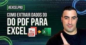 Como extrair dados do PDF para Excel