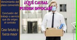 Término de contrato (art. 159)📝 Contrato a plazo fijo ⏳ Contrato por obra 👷 caso fortuito💼