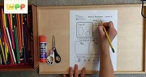 Letter "D" Phonics Lesson | Kindergarten Alphabet Activity | Preschool Alphabet Worksheet
