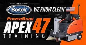 PowerBoss Apex 47 HD Sweeper | Operator Training | Bortek Industries Inc