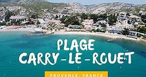 Carry Le Rouet Plage - Le Rouet Beach, Provence, Marseille, France - 4K drone footage