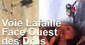 Voie Lafaille Face Ouest des Drus Chamonix Jean-Christophe Lafaille en solitaire montagne alpinisme