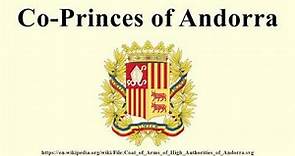 Co-Princes of Andorra