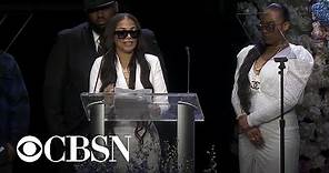 Lauren London gives emotional tribute to Nipsey Hussle