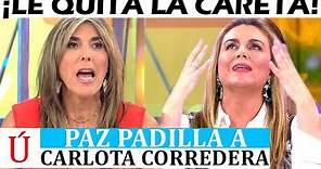 Paz Padilla no se calla y quita la careta a Carlota Corredera en Sálvame por Rocío Flores