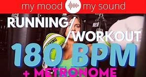 Music for Running and Working out- 180 BPM + METRONOME- Mix #24