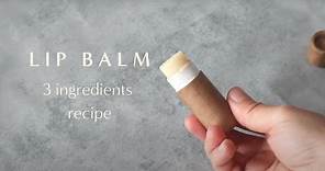 How to make all natural lip balm (3 ingredients!)