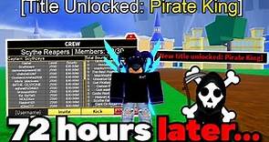 Obtaining The 0.1% PIRATE KING Title In ONE VIDEO... (Blox Fruits)