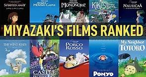 Ranking all of Hayao Miyazaki's Films