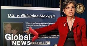 Officials outline charges against Ghislaine Maxwell following arrest in New Hampshire | FULL