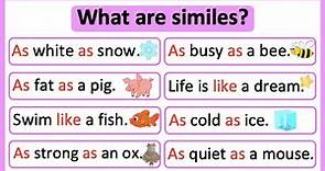 What are similes? 🤔 | Similes in English | Learn with examples