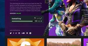 how to download fortnite save the world on pc - wont download