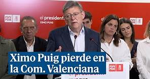 Ximo Puig tras perder en la Comunidad Valenciana: "Me preocupa mucho un gobierno de PP y Vox"