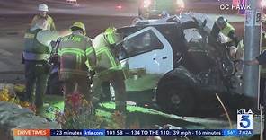 2 Riverside County deputies injured, 1 critically, after crash in San Jacinto