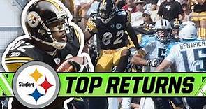 Antwaan Randle El's Top Returns on #TaxDay | Pittsburgh Steelers Highlights