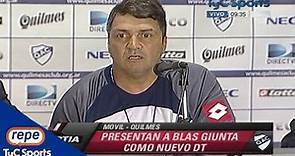 Blas Giunta, presentado como director técnico de Quilmes: "Es la oportunidad de mi vida"