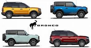 2021 Ford Bronco Colors and Trims
