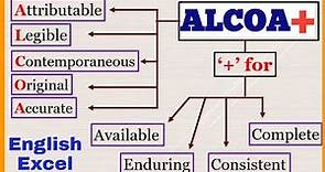 Data integrity in Pharma industry | ALCOA | ALCOA+ principle | ALCOA+ Data integrity | English Excel