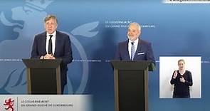 Conférence de presse des Vice-Premier ministres Dan Kersch et François Bausch