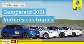 Comparatif de quatre véhicules électriques: Tesla, Peugeot, VW, Hyundai