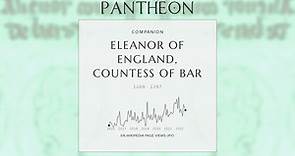 Eleanor of England, Countess of Bar Biography - 13th-century English princess and countess of Bar