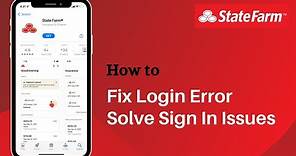 How to Fix State Farm Login Errors | Solve Sign In Problems 2021