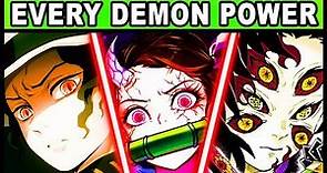 All Blood Demon Arts and Their Powers Explained! (Demon Slayer / Kimetsu no Yaiba Demon Techniques)