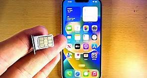 How To Insert SIM Card in iPhone 14 Plus!