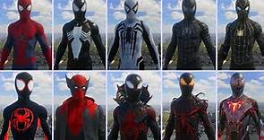 SPIDER-MAN 2 PS5 - Todos los Trajes de Peter y Miles / All Peter and Miles Suits | 4K 60FPS