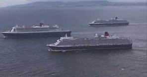 Cunard's 3 Queens arrive in Southampton to celebrate Queen Mary 2's 10th Anniversary