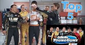 Top 5 NASCAR Gillette Young Guns Commercials