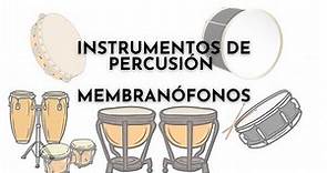 Instrumentos de percusión. Membranófonos