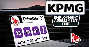 KPMG Assessment Test Solved and Explained!