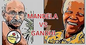 Nelson Mandela y Mahatma Gandhi