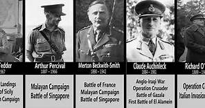 British generals of WWII, Montgomery, Alexander, Alan Brooke, Andrew Cunningham and others.