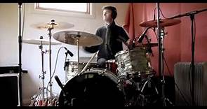 Ex Primal scream Drummer Toby Tomanov in action