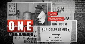 Origins of the Jim Crow Era - One Minute History